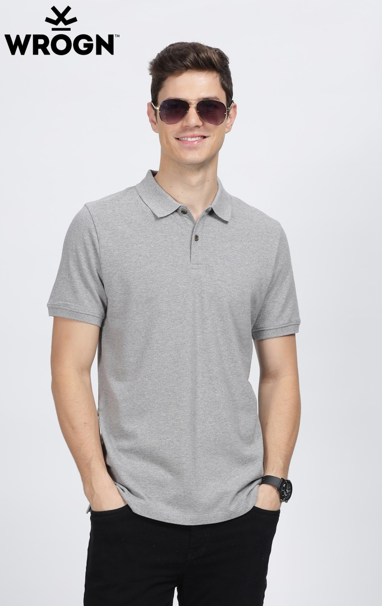 Wrongn  Solid Polo T- Shirt  Multicolor