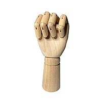 Large Wooden Left Hand Manikin 30cm (12"")