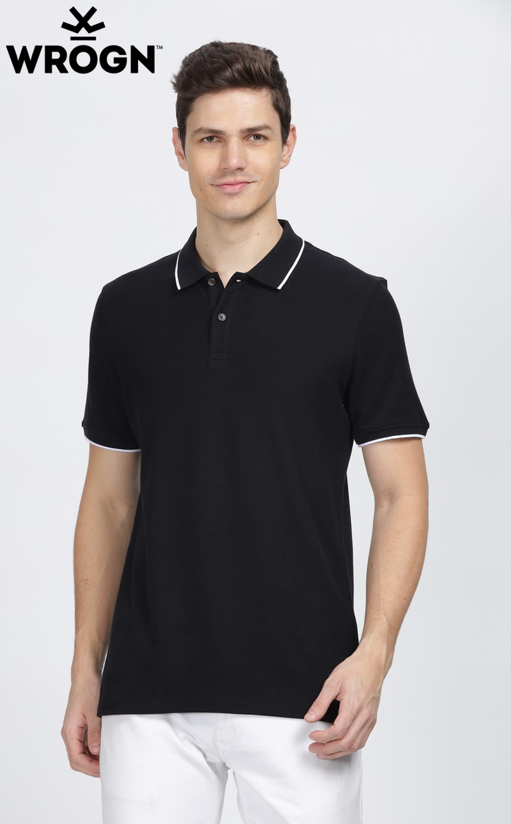 Wrongn Tipping Polo T- Shirt