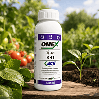 OMEX K41 – High-Potassium Foliar Fertilizer (N 3% + K₂O 41% + MgO 2.5% + S 7.3%) | Vetrivel Agro Services