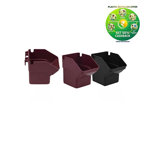 Eco Wall Vertical Garden Pot | 5 & 6 Inch Wall Planter | Vertical Garden Planter