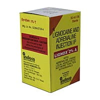 S-Indoco Warren Lignox Lignocaine 2% Injection | 2% Lidocaine with Adrenaline
