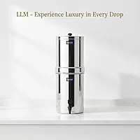 LLM Stainless Steel Water Filter| Double Container with Tap | Durable Rust-Free Water Purifier