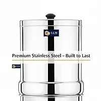 LLM Stainless Steel Water Filter| Double Container with Tap | Durable Rust-Free Water Purifier