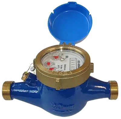 UPC Water Meter Multi Jet Cold Brass Screwed