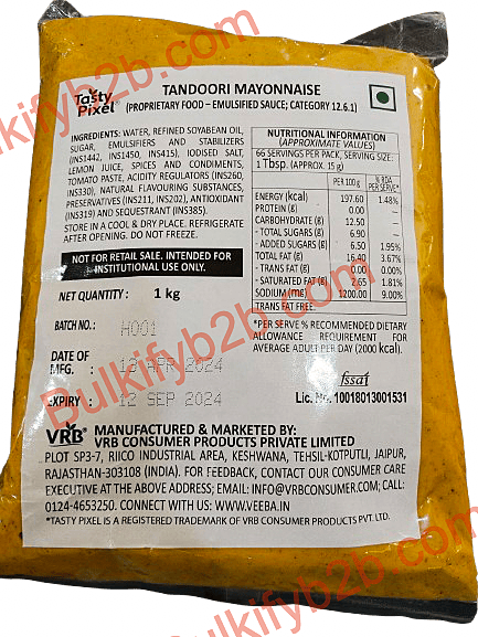 Veeba TP Tandoori Mayonnaise 1kg