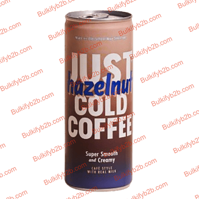 JUST COLD COFFEE HAZELNUT CAN 220ML