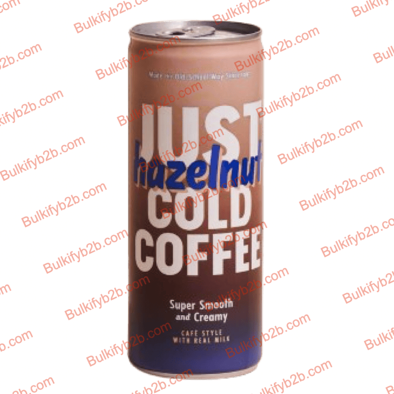 JUST COLD COFFEE HAZELNUT CAN 220ML