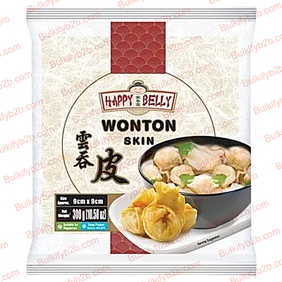 Happy Belly Wonton Sheets 110mm (300g)