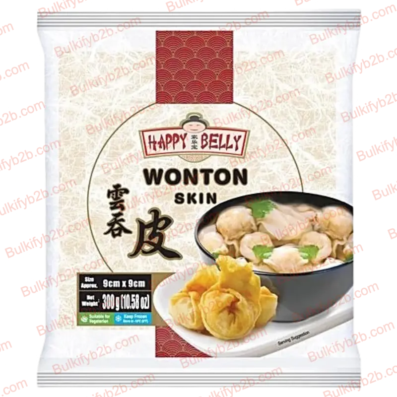 Happy Belly Wonton Sheets 110mm (300g)