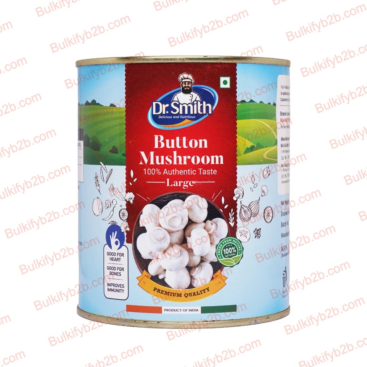 Dr Smith - Button Mushroom Large 800g