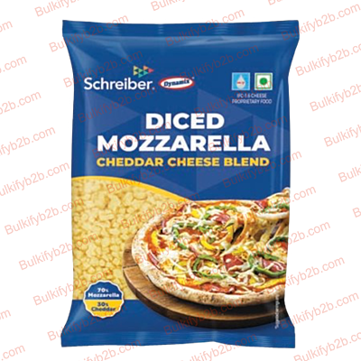 Dynamix Mozzarella Cheddar Diced 2kg