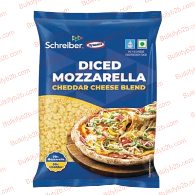 Dynamix Mozzarella Cheddar Diced 2kg