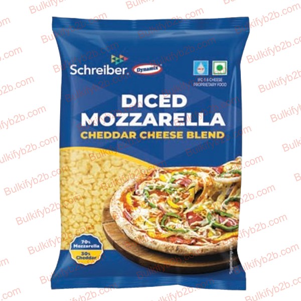 Dynamix Mozzarella Cheddar Diced 2kg