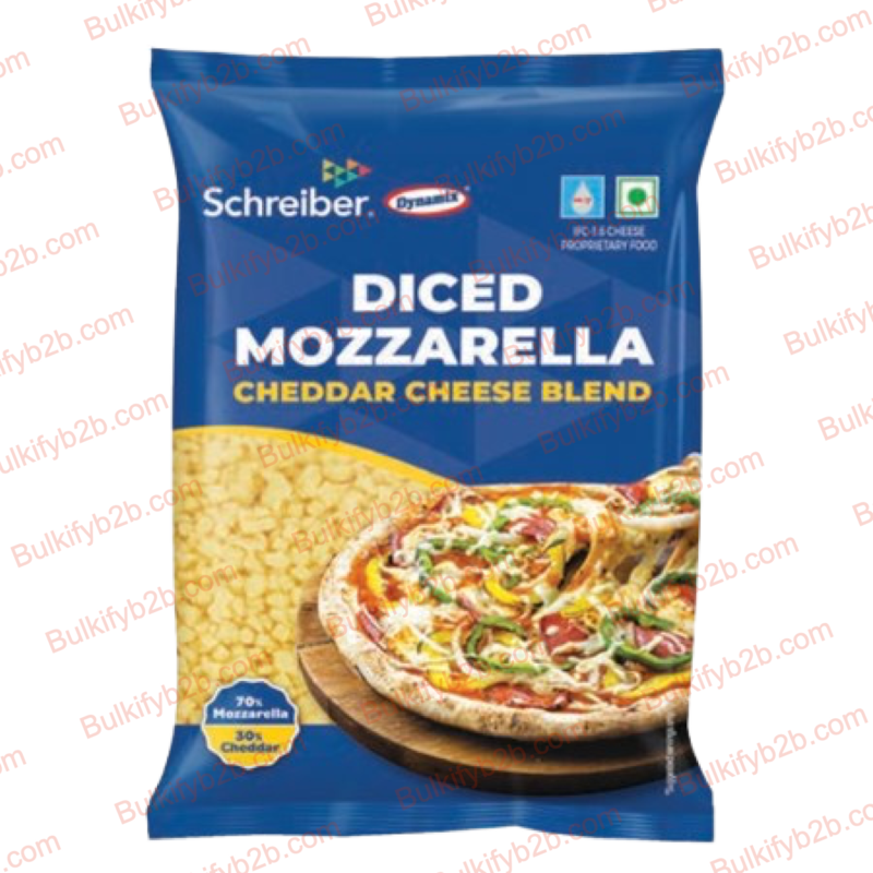 Dynamix Mozzarella Cheddar Diced 2kg