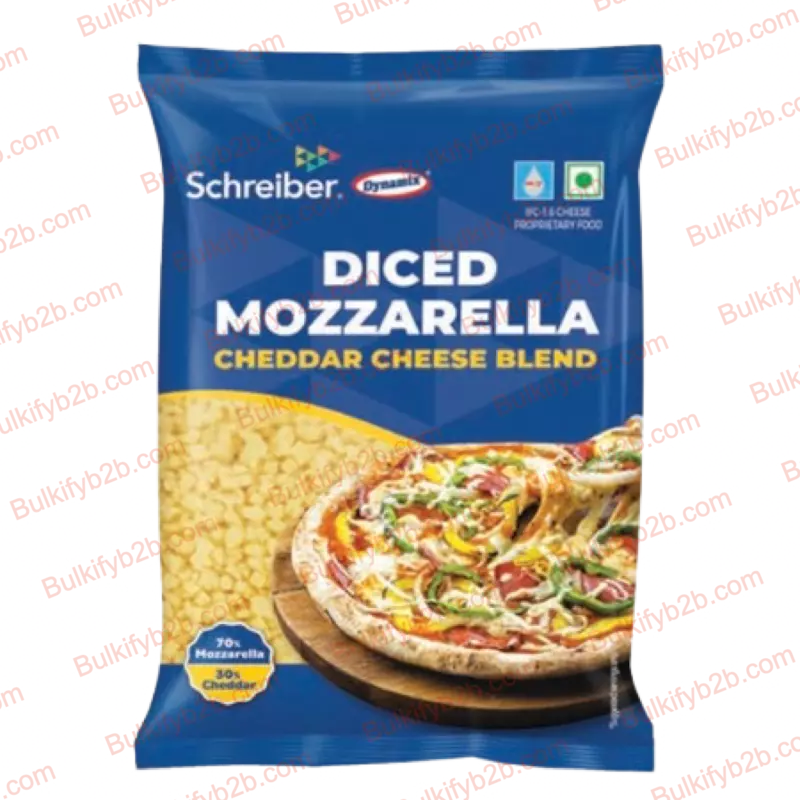 Dynamix Mozzarella Cheddar Diced 2kg