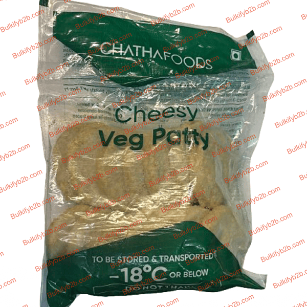 Chatha Cheesy Veg Patty 1kg