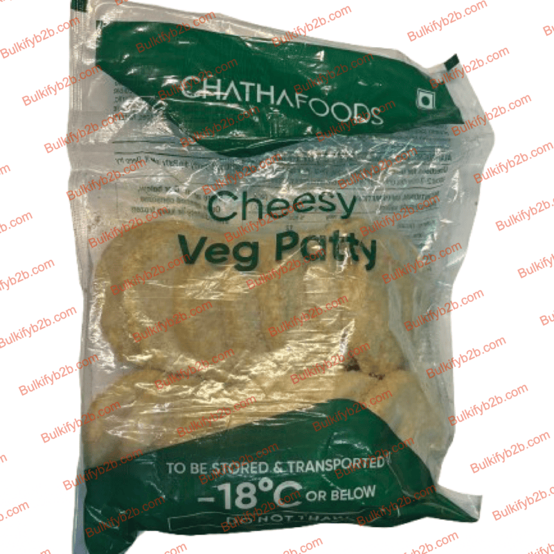 Chatha Cheesy Veg Patty 1kg