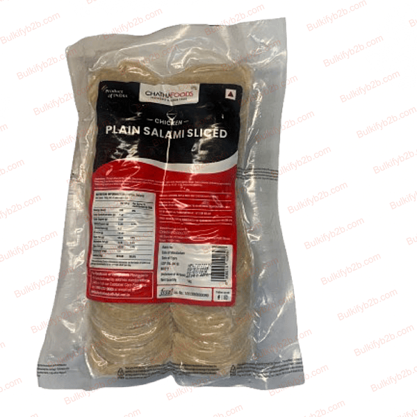Chatha Chicken Plain Salami Sliced 1kg