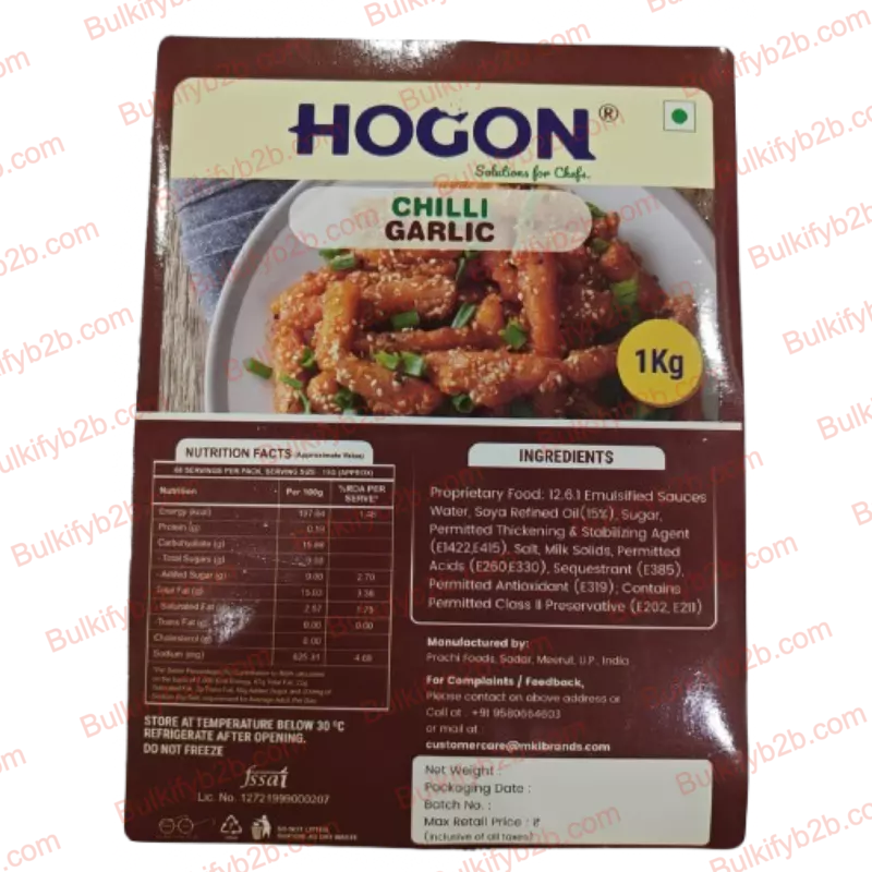 HOGON CHILLI GARLIC DIP 1KG