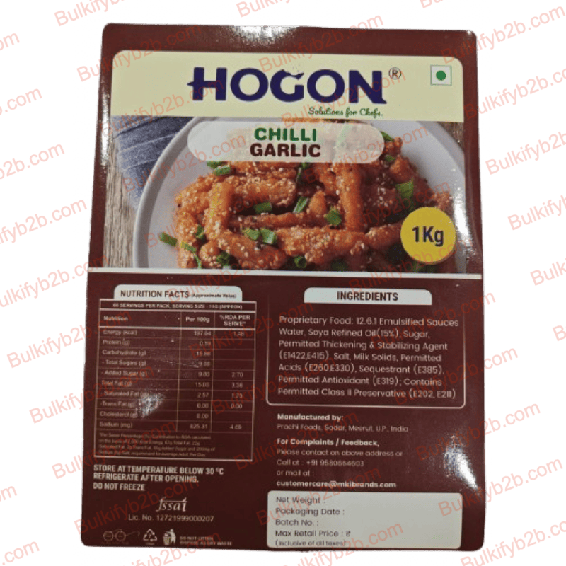 HOGON CHILLI GARLIC DIP 1KG