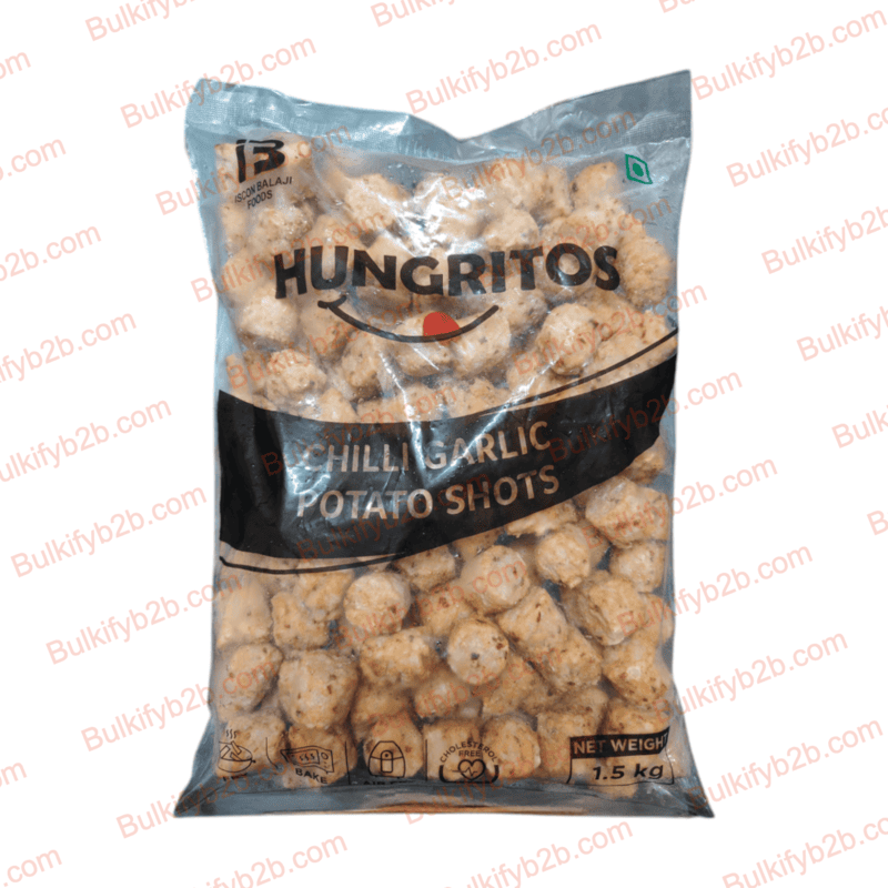 Hungritos Chilli Garlic Potato Shots 1.5kg