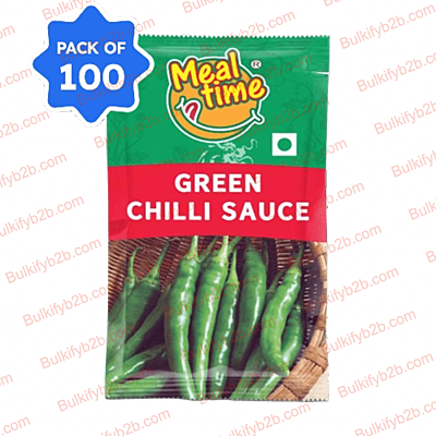 Foodrite Green Chilli Sauce Sachet 8gm (1*100)