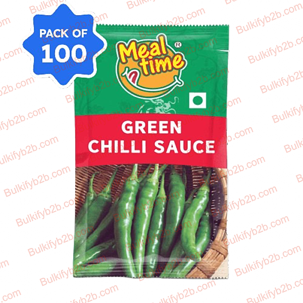 Foodrite Green Chilli Sauce Sachet 8gm (1*100)