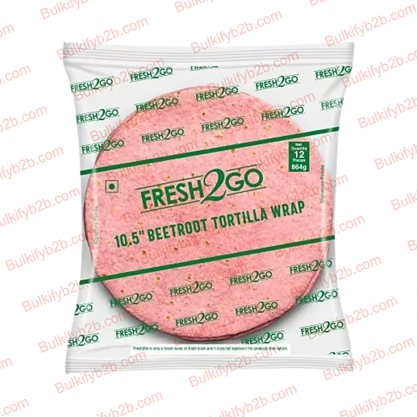 Fresh2go Beetroot Tortilla 10.5" (12*72g)