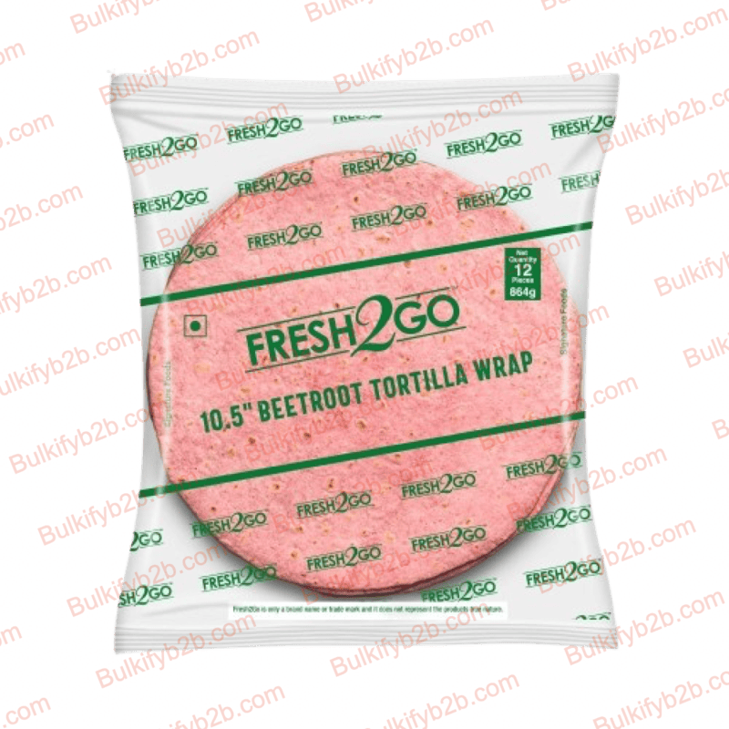 Fresh2go Beetroot Tortilla 10.5" (12*72g)