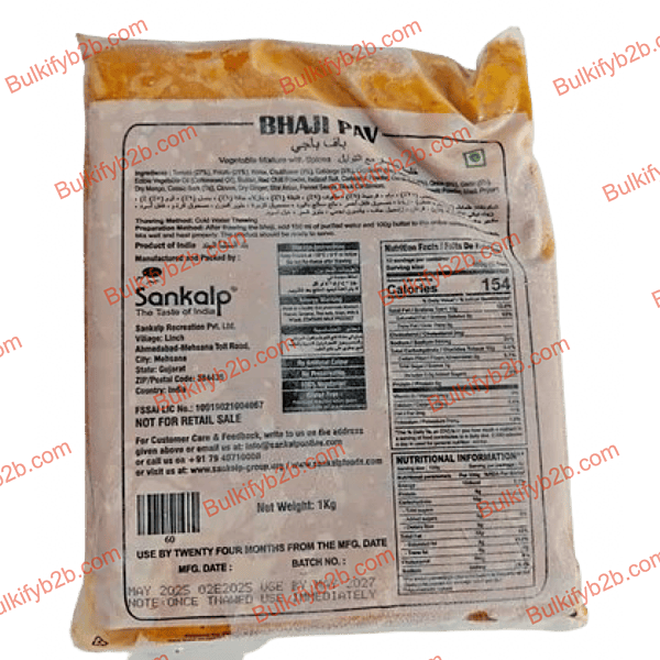 Sankalp Frozen Bhajipav 1kg