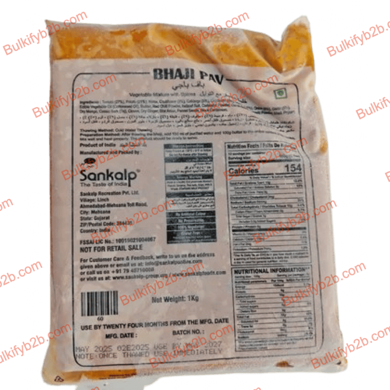 Sankalp Frozen Bhajipav 1kg