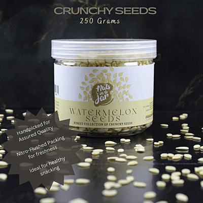 Nuts in a Jar Crunchy Seeds Watermelon 250 Grams Nuts in a Jar Crunchy Seeds Watermelon 250 Grams