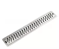 Wave Shower Drain Channel