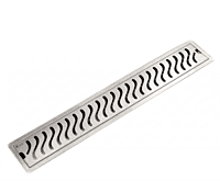 Wave Shower Drain Channel