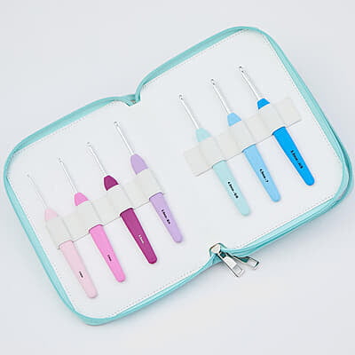 KnitPro Single Ended Crochet Hook Set Grand Waves 2.0 KnitPro Single Ended Crochet Hook Set Grand Waves 2.0