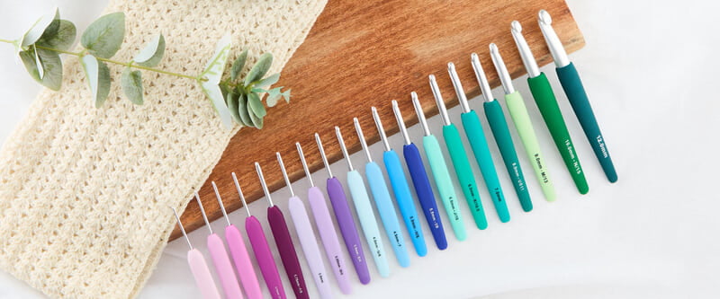 KnitPro Single Ended Crochet Hook Set Grand Waves 2.0 KnitPro Single Ended Crochet Hook Set Grand Waves 2.0