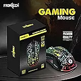 Frontech MS-0082 Wired Optical Mouse – 1000 DPI | Ergonomic Grip | Smooth Tracking | USB Plug & Play | PC & Laptop Mouse