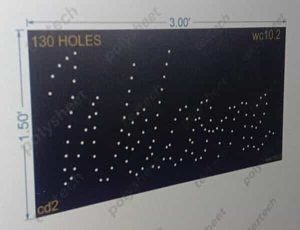 WC10.2 WELCOME 1.50X3 FEET 130 HOLES