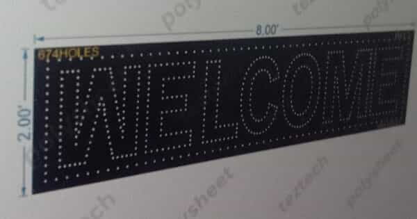 WC1.3 WELLCOME 2X8FEET 674HOLES