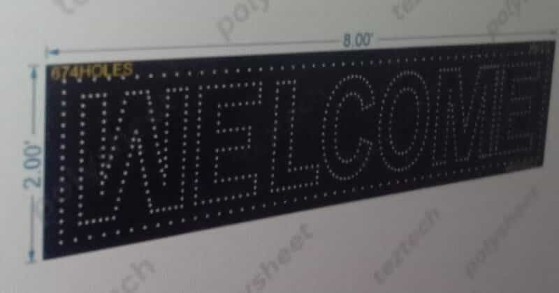 WC1.3 WELLCOME 2X8FEET 674HOLES