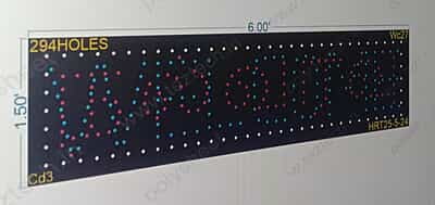 WC27 WELCOME IN TAMIL AND ENGLISH 1.5X6 FT 294 HOLES