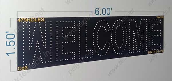 WC29 WELCOME 1.5X6 FEET 479 HOLES