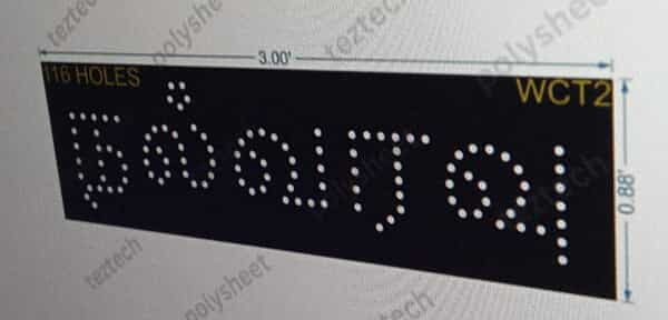 WCT2 WELCOME IN TAMIL 0.88X3 FEET116 HOLES