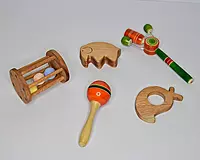 Wooden Baby Rattle – 1 Animal