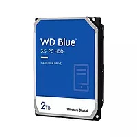 Western Digital Blue 2TB Desktop HDD – 7200 RPM | 3.5 Inch SATA | 2-Year Warranty