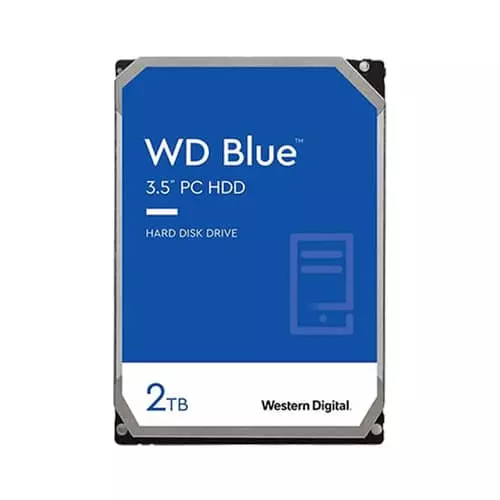 Western Digital Blue 2TB Desktop HDD – 7200 RPM | 3.5 Inch SATA | 2-Year Warranty