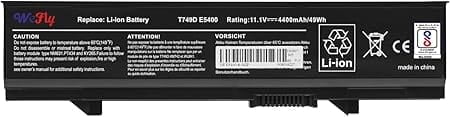 Laptop Battery Compatible for Dell Latitude E5410 E5500 E5400 E5510 Series, fits P/N KM742 WU841 T749D Laptop Battery