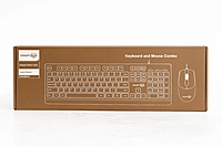 Wired Keyboard + Mouse Combo - Full-size Numeric, USB - Black