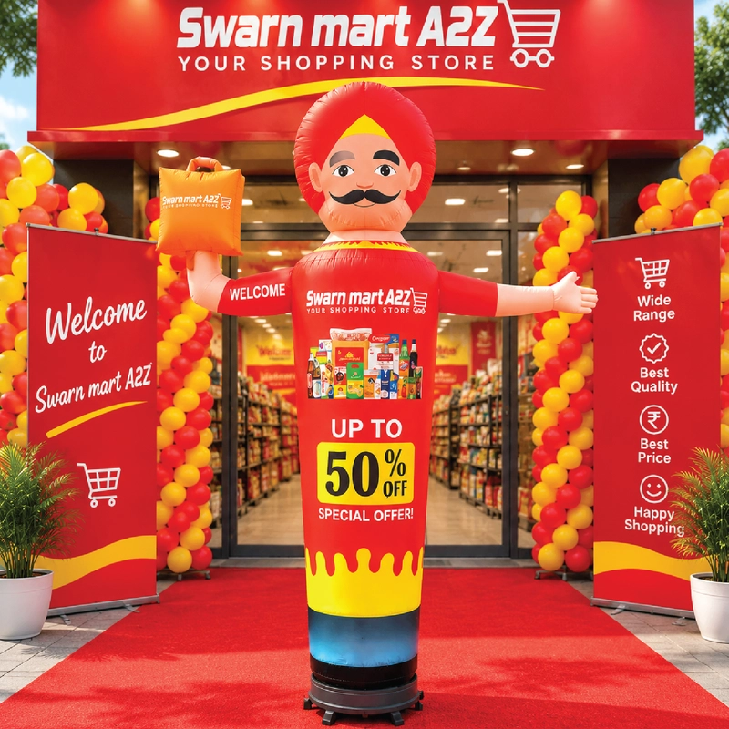 Customized Welcome Balloon Outdoor Promotional Balloon For Trade Shows & Exhibitions Marathons & Sports Events Store Launches & Product Activations Festivals, Fairs, School & College Functions